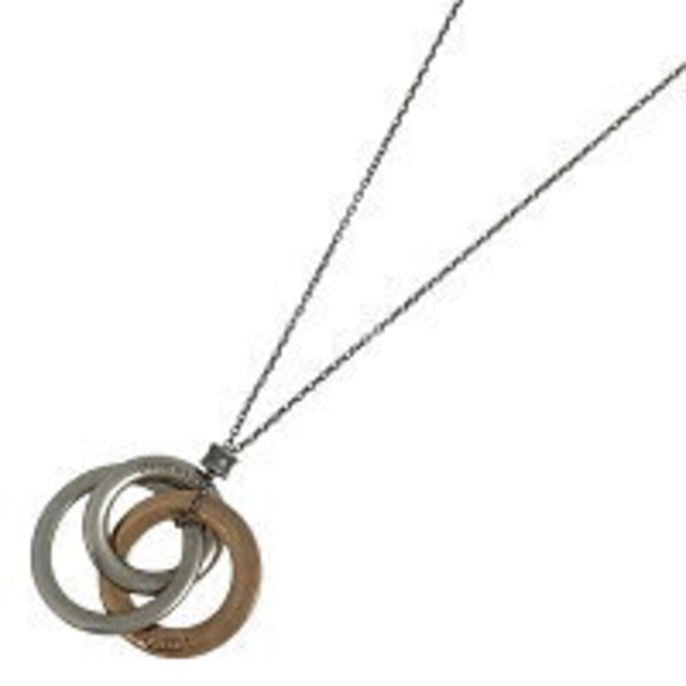 Tiffany Co Triple Circle Necklace Sterling Silver